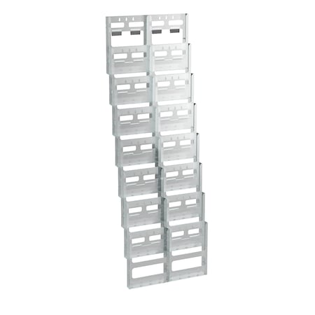 Azar Displays 16-Pocket Letter Wall Mount 252325